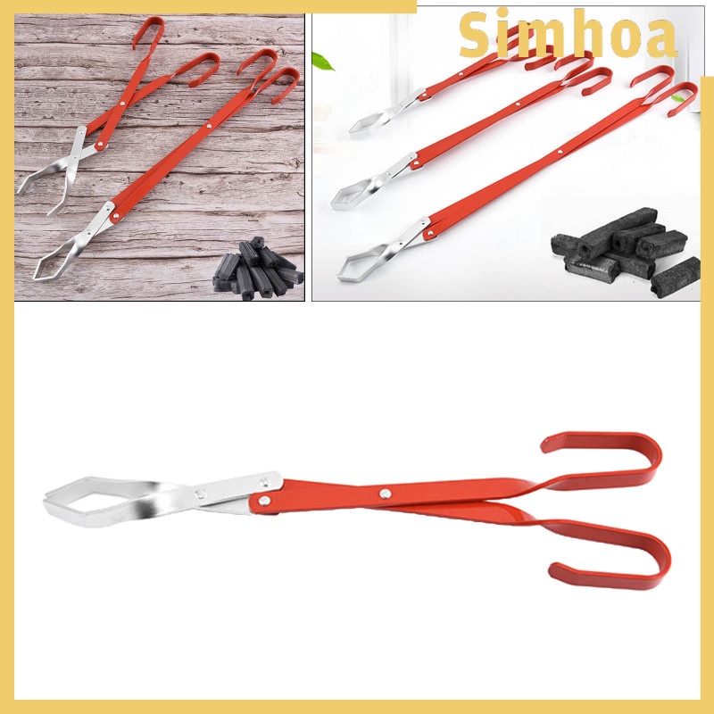 [SIMHOA]Campfire Tongs Log Grabber Firewood Fire Pit Tools Camping Fireplace Tools