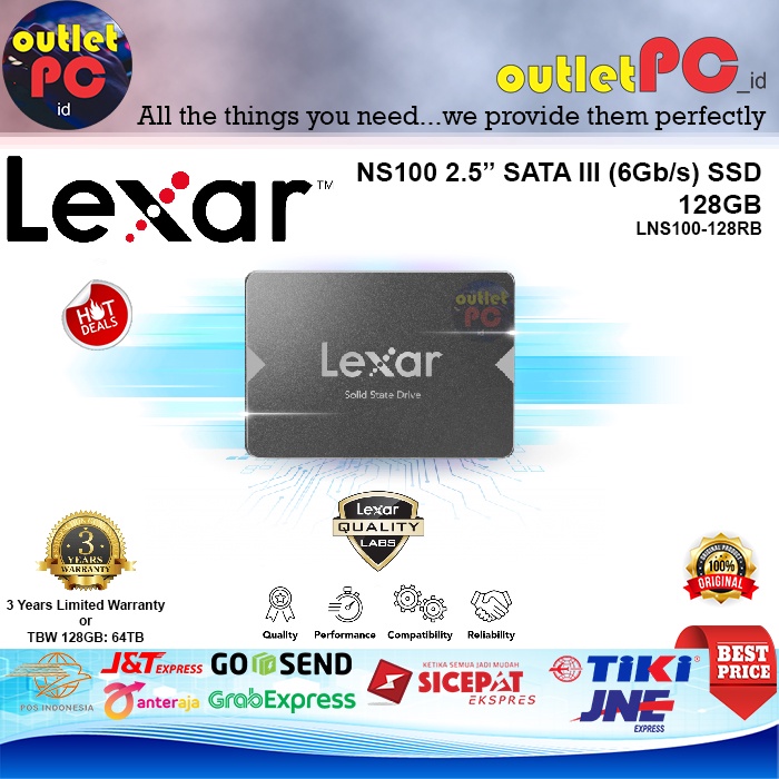 Ổ Cứng SSD NS100 128GB SATAIII 2.5 "128GB 6Gb / s LNS100