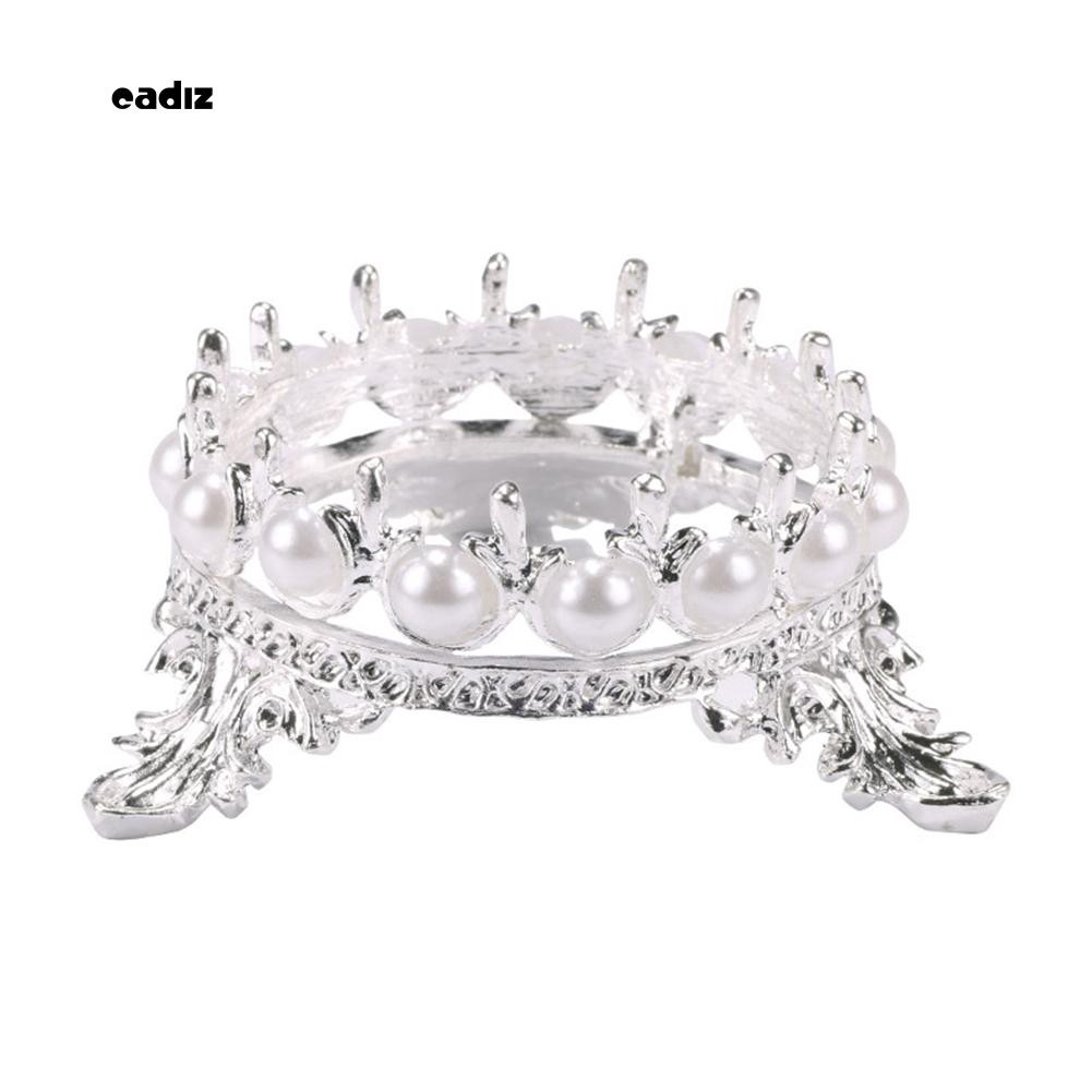 [Hàng mới về] Giá đỡ cọ vẽ móng nghệ thuật bằng kim loại với thiết kế đính ngọc trai giả bắt mắt chuyên dụng