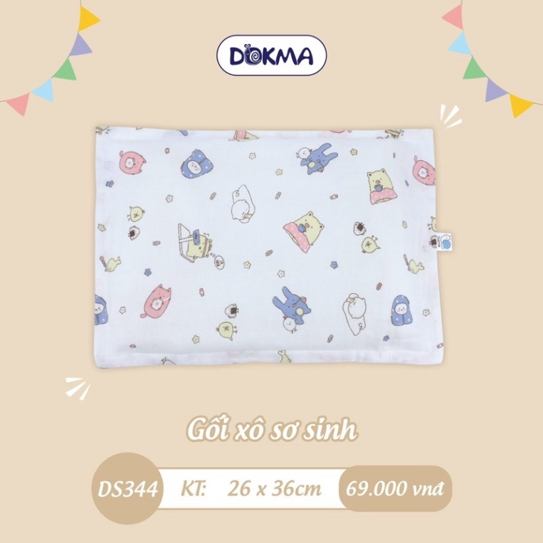 DS344 Gối xô sơ sinh Dokma DS344 (26x36cm)