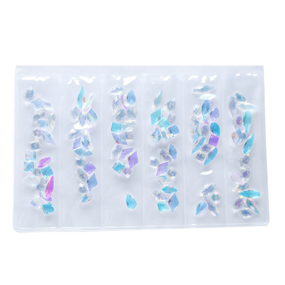 [Hàng mới về] Đá kim cương trang trí móng 3D tự làm nhiều kích thước và màu sắc