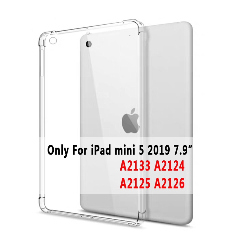 Apple iPad 2 3 4 9.7 2017 2018 Air mini 1 Pro 10.5 11 Clear Drop Resistance Silicone Cover Case