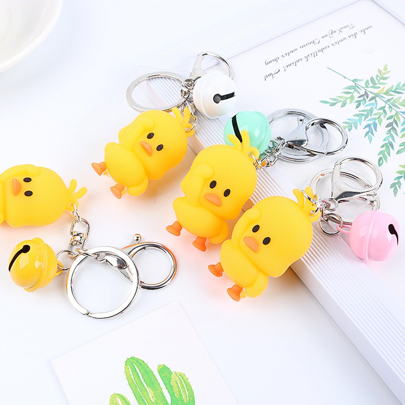 Móc chìa khóa hình chú vịt đáng yêu