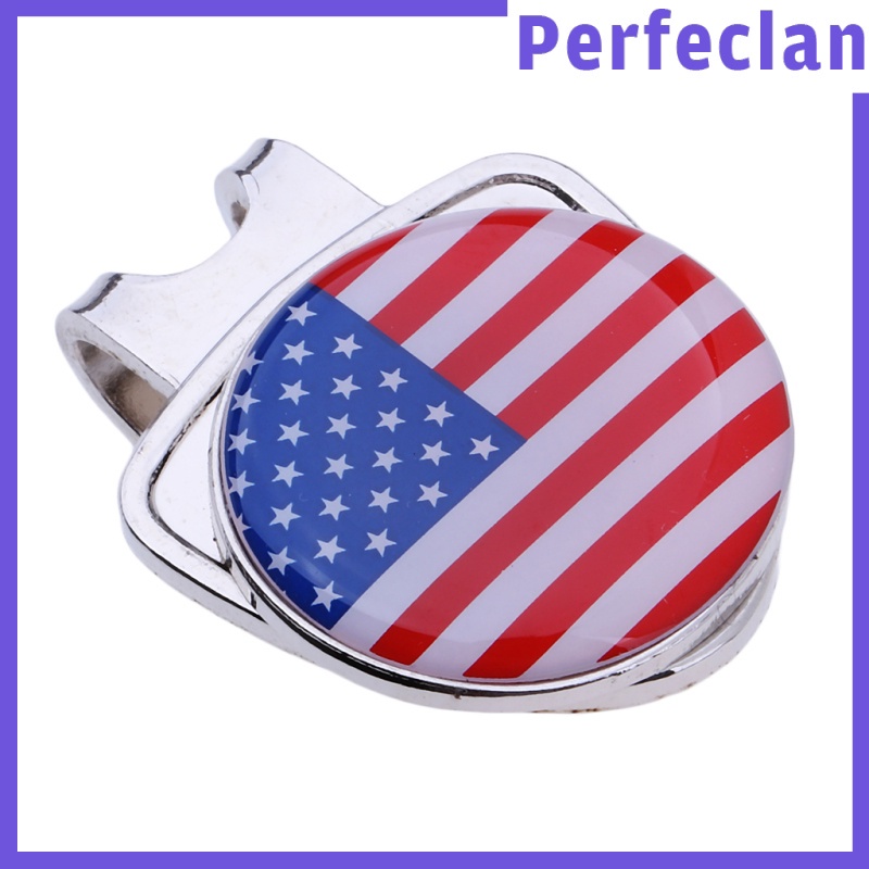 [Perfeclan] Găng Tay Đánh Dấu Bóng Golf Mini Từ Tính Bằng Hợp Kim Kẽm Cao Cấp Có Kẹp Gắn