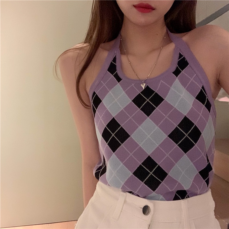 Áo Dệt Kim Nhiều Màu Sắc Hợp Thời Trang Phong Cách Mùa Hè Cho Nữ