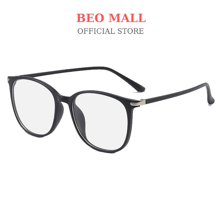 Gọng kính tròn nam BEOMALL thiết kế dáng bầu theo phong cách giới trẻ năng động cá tính siêu đẹp 8152