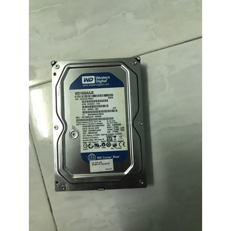 Ổ Cứng (HDD) 160G/250G/320G/500G/1TB sata cũ | BigBuy360 - bigbuy360.vn