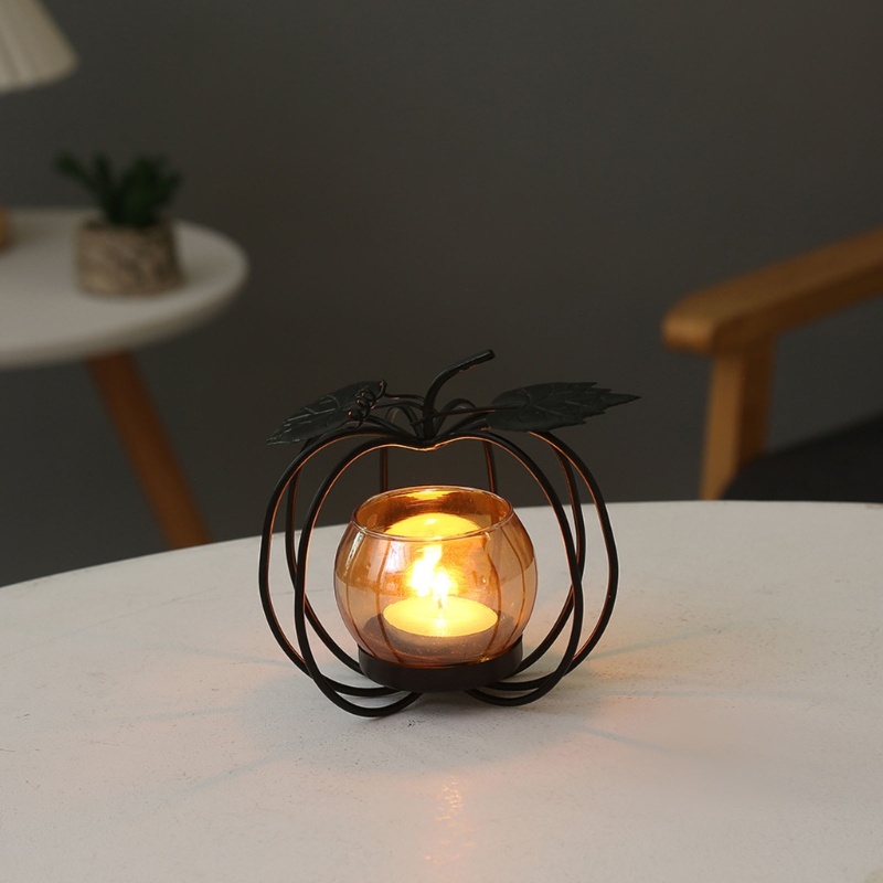 Giá Đỡ Nến Hình Bí Ngô Phong Cách Cổ Điển Độc Đáo Trang Trí Nhà Cửa / Quán Bar / Nhà Hàng