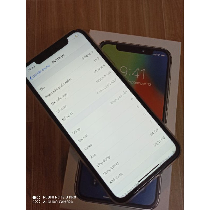 Điện thoại Iphone X 64g - 256g quốc tế mới 98%  Fullbox