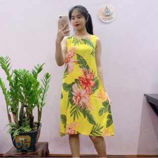 Váy Lanh xuông A ( Ảnh thật )