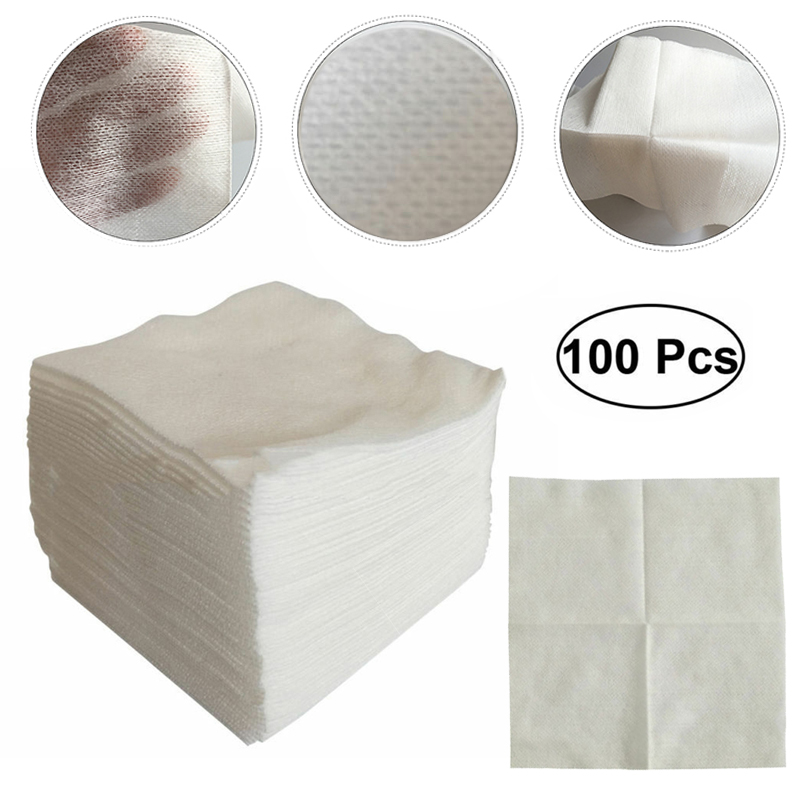 Bộ 100 Miếng Băng Gạc Vải Không Dệt Chăm Sóc Vết Thương 10*10cm ☆Dstool Nhỏ