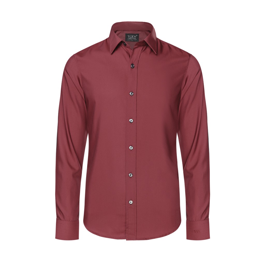 Sơ mi nam YODY SMM0398 (Đỏ đô)