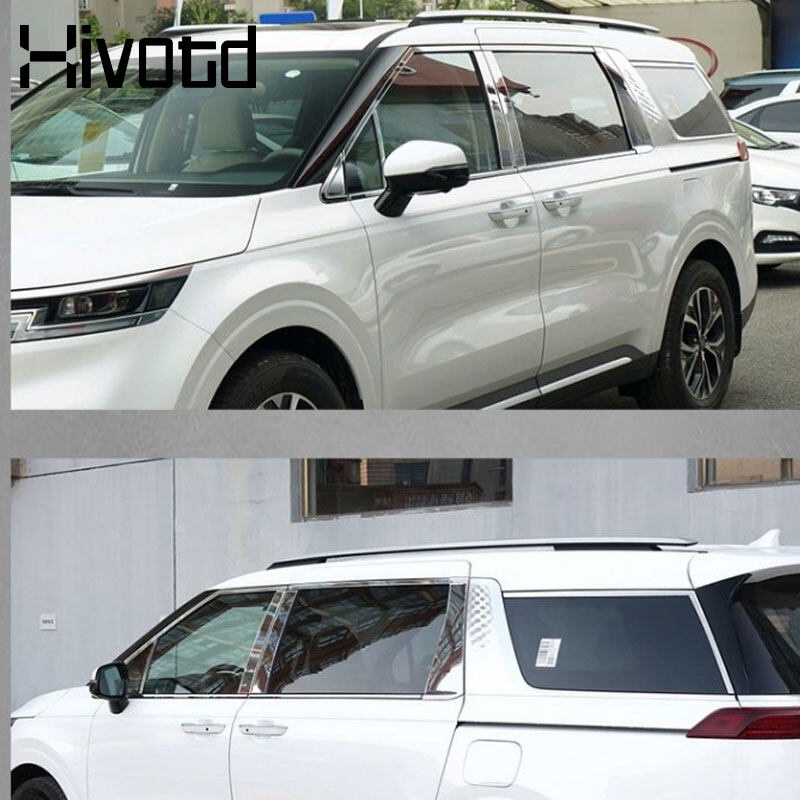 Dải Inox Trang Trí Viền Cửa Sổ Xe Hơi Kia Carnival KA4 2023 2022 2021