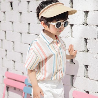 Áo sơ mi bé trai sọc cá tính