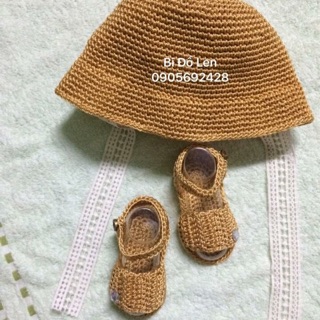 Combo mũ nông dân và giày