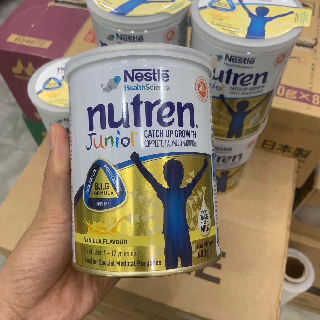 [ Còn hàng] Sữa bột Nutren Junior ( 400- 800g ) dành cho trẻ suy dinh dưỡng