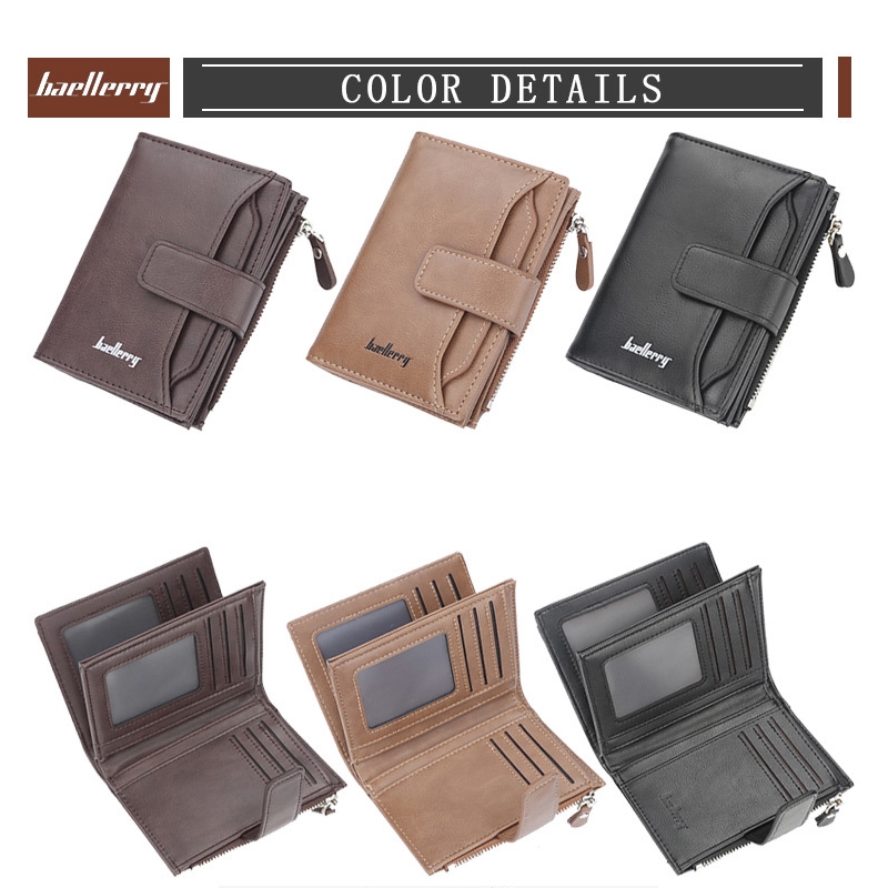 Ví Ngắn Baellerry Chất Lượng Cao Đa Năng Cho Nam