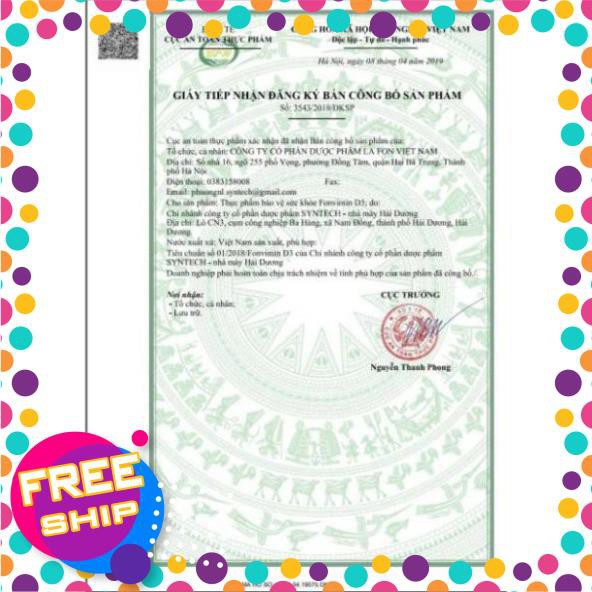 BỔ SUNG VITAMIN D3 CHO BÉ, DỄ HẤP THỤ GIẢM CÒI XƯƠNG - Fonvimin D3 - 20ml | Thế Giới Skin Care