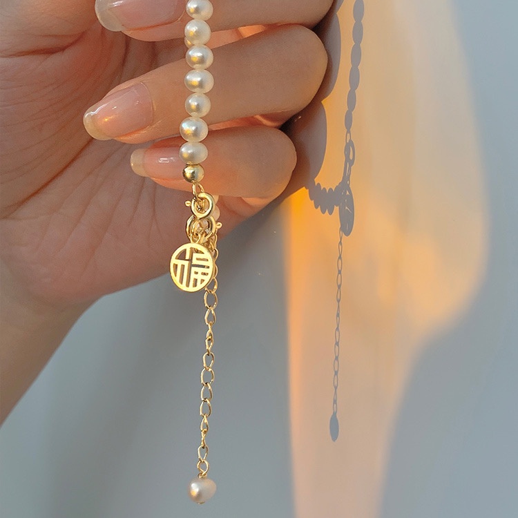 Vòng Tay Chuỗi Hạt Tua Rua Phong Cách Retro Thời Trang 2022 Cho Nữ