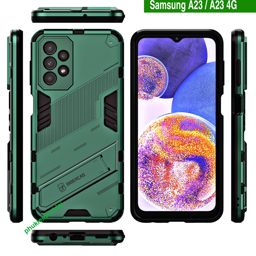 Ốp lưng Samsung A22 4G / Samsung A23 4G Iron Man Ver 2 chống sốc giá đỡ xem phim thời trang cao cấp bảo vệ toàn diện