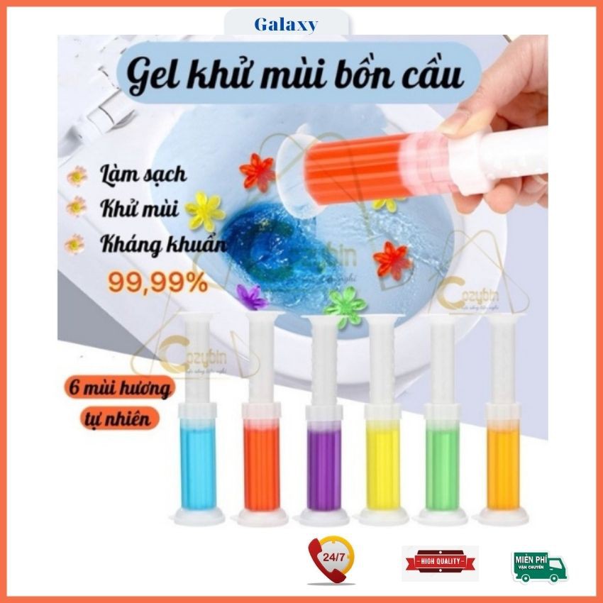 Khử Mùi Toilet, Gel Thơm Khử Trùng Bồn Cầu, Gel Khử Mùi Bồn Cầu Bông Hoa, Với 6 Mùi Thơm