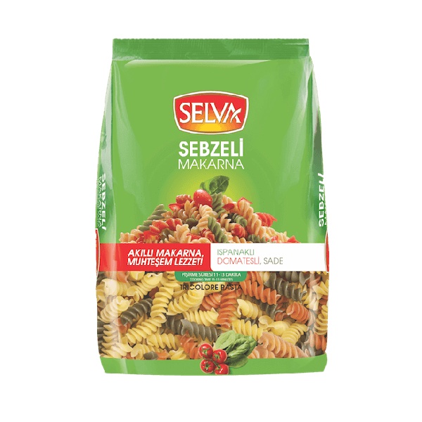 Nui xoắn rau củ Selva 350g