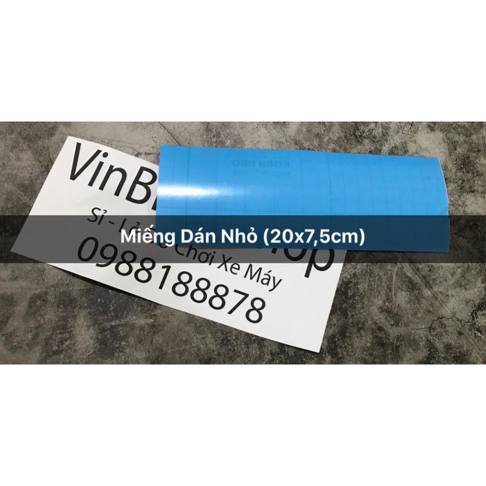 Decal Dán Biển Số Xe Máy < Xanh, Vàng> - Miếng dán Biển Số Xe Máy!