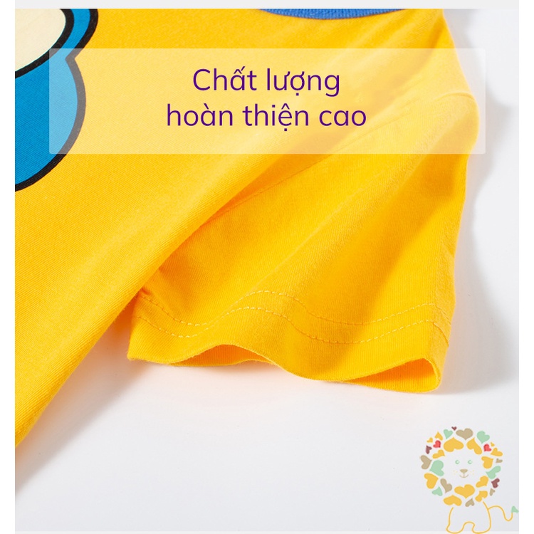 Áo thun bé trai cộc tay BETOP áo phông bé trai hoạ tiết 3D đáng yêu chất cotton hàng xuất Âu Mỹ