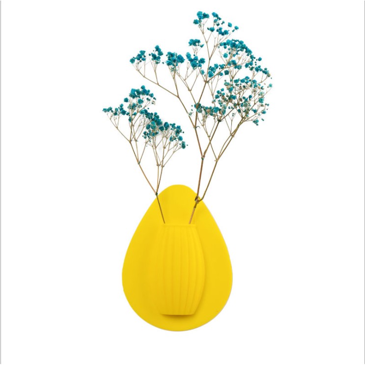 Chậu hoa silicon dán tường dùng trang trí xinh xắn
