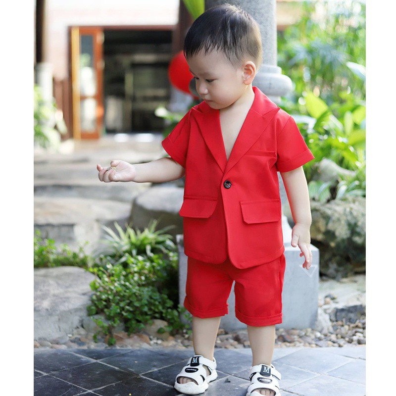 Bộ Vest cho Bé Trai hàng thiết kế riêng với Phong Cách Hàn Quốc Cao Cấp,cho bé bảnh bao ,đáng yêu Sét Vest T3