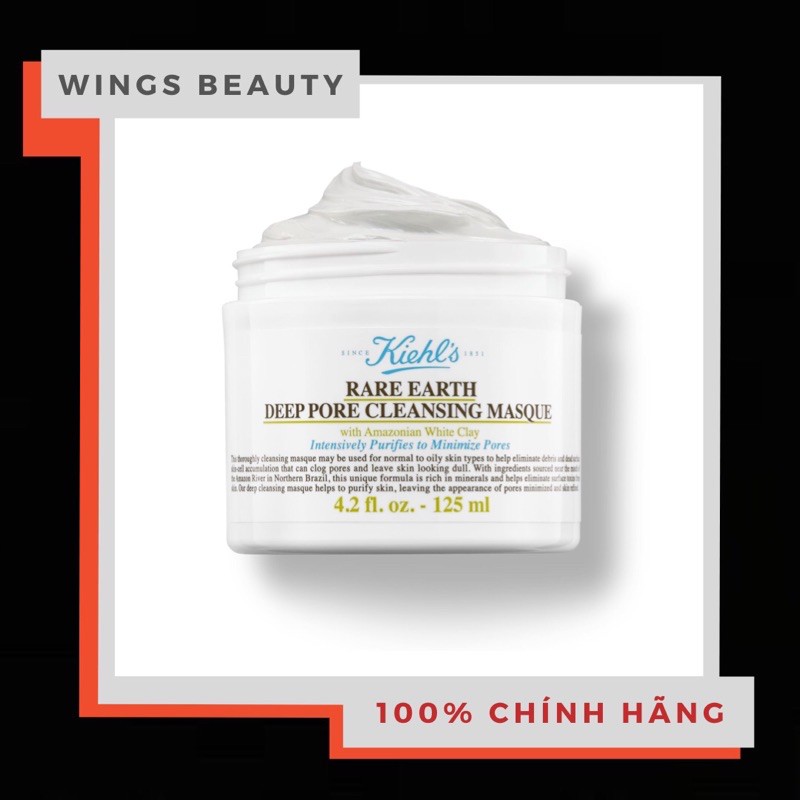 KIEHL'S - Mặt nạ đất sét Rare Earth Deep Pore Cleansing Masque