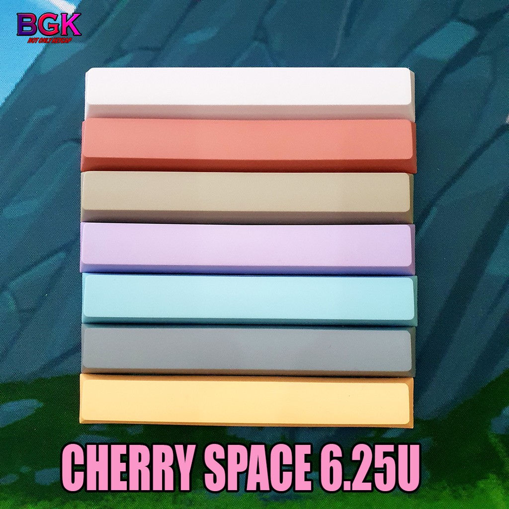 Keycap Lẻ SPACE 3U, 6.25U, 6U, 7U CHERRY Profile Blank trống Chất liệu PBT nhiều màu