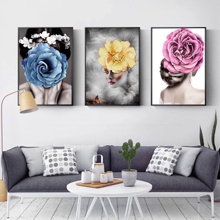 Tranh treo phòng khách - Tranh bộ 3 tấm hiện đại kích thước 40x60x3 tấm