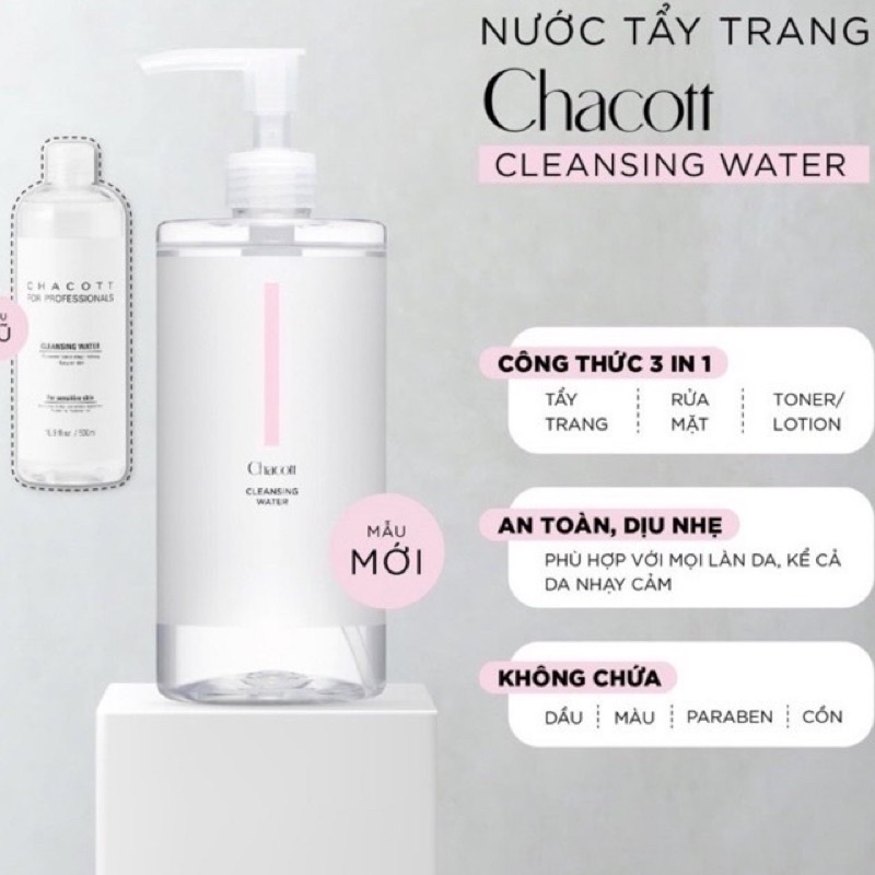 Nước Tẩy Trang Chacott For Professionals Cleansing Water