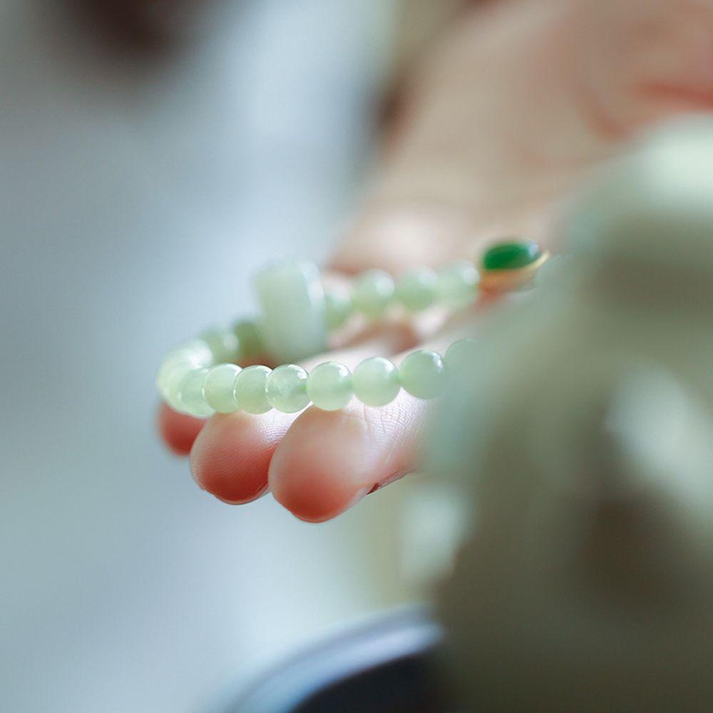 Vòng Tay Chuỗi Hạt Thủy Tinh Thiền Năng Lượng Thời Trang Cho Nữ