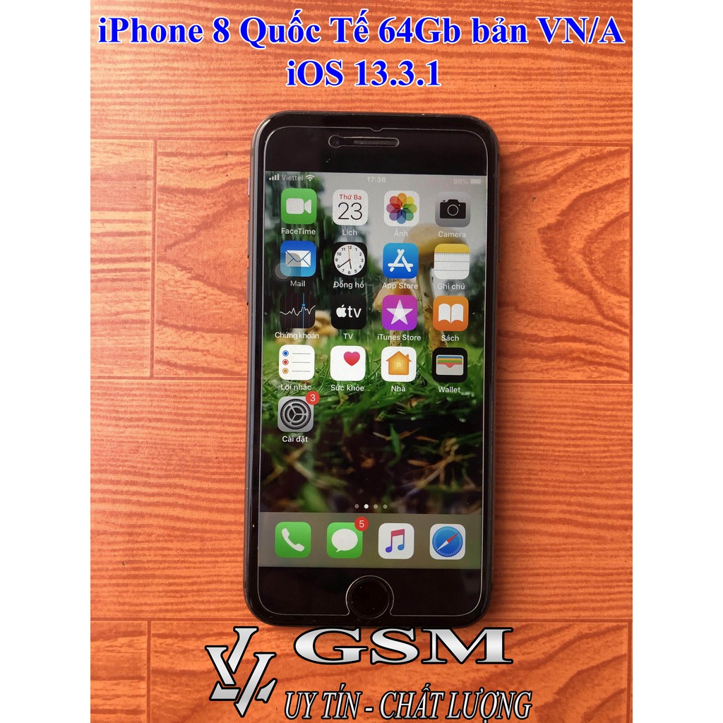 ĐIỆN THOẠI IPHONE 8 QUỐC TẾ VN/A 64GB (MÁY CŨ ĐẸP 95-97%)