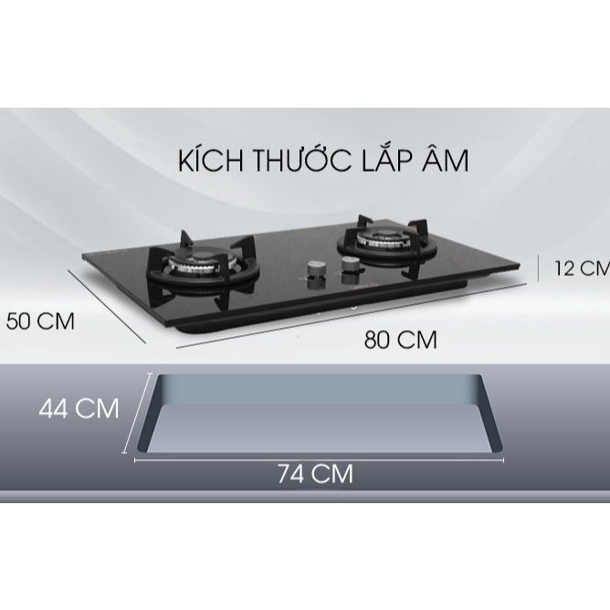 Bếp gas âm Electrolux EGT7627CK Mới 100% +Tặng Dây gas,đánh lửa IC nhạy bén,Hệ thống ngắt gas tự động