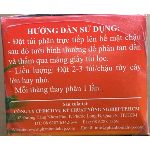 ( SIÊU HOT ) Phân bón túi lọc HVP HK3 (20 gói)