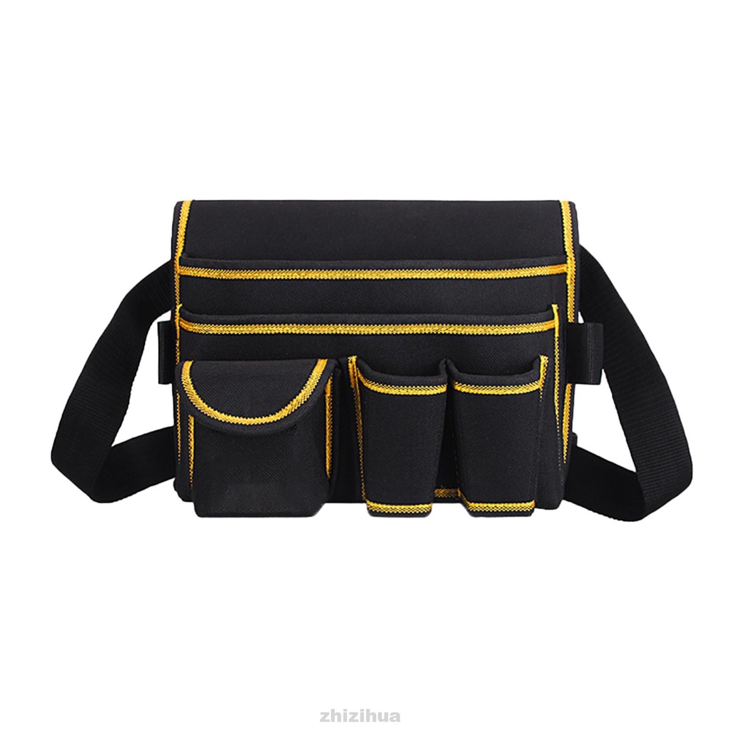 Garden Home Oxford Cloth Durable Portable Heavy Duty Electrician Multi Pockets With Adjustable Belt Technician Tool Bag