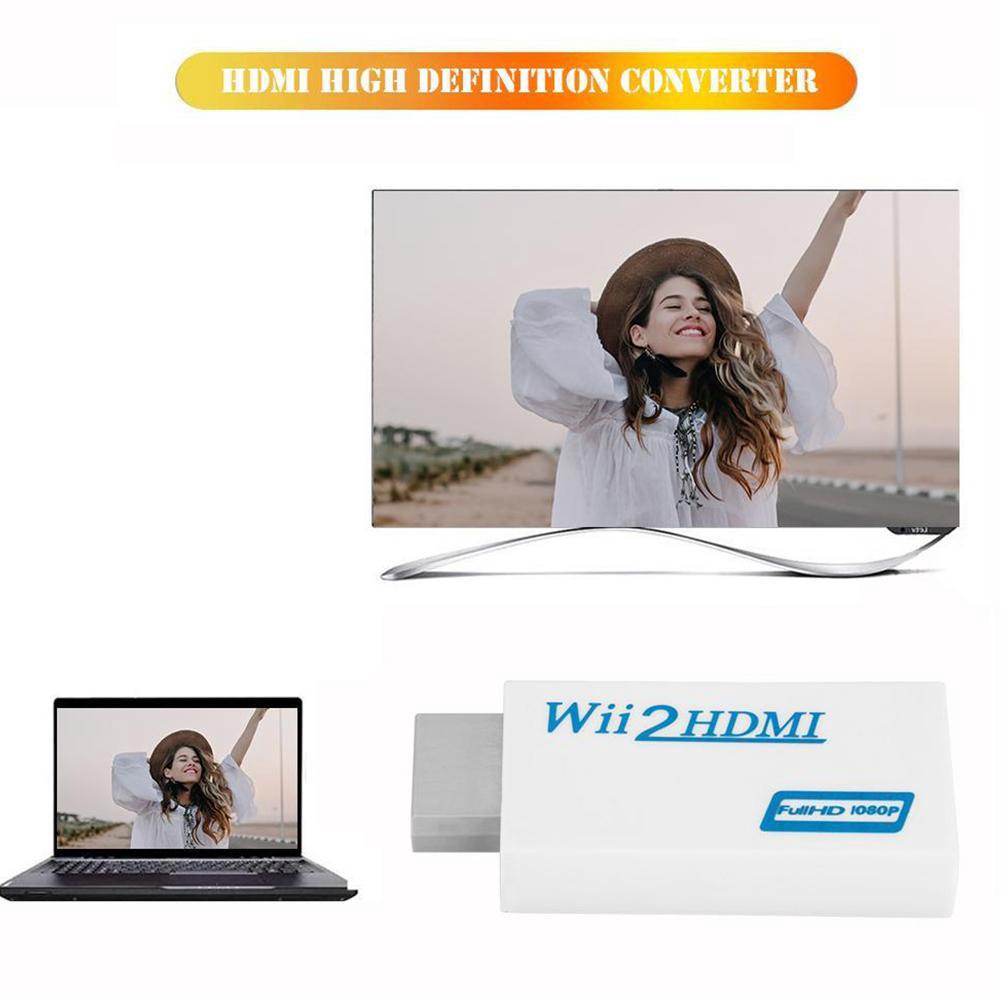 Wii to HDMI Adapter Converter Stick 1080p 720p Full Audio Support 480i 576i mm 3.5 Ntsc HD Hdtv G6K0