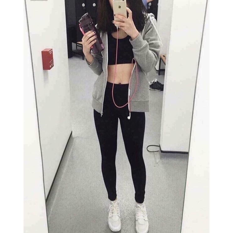 Quần legging nữ dài nâng mông lưng cạp cao mặc bốn mùa , quần thun ôm bó vải dày dặn