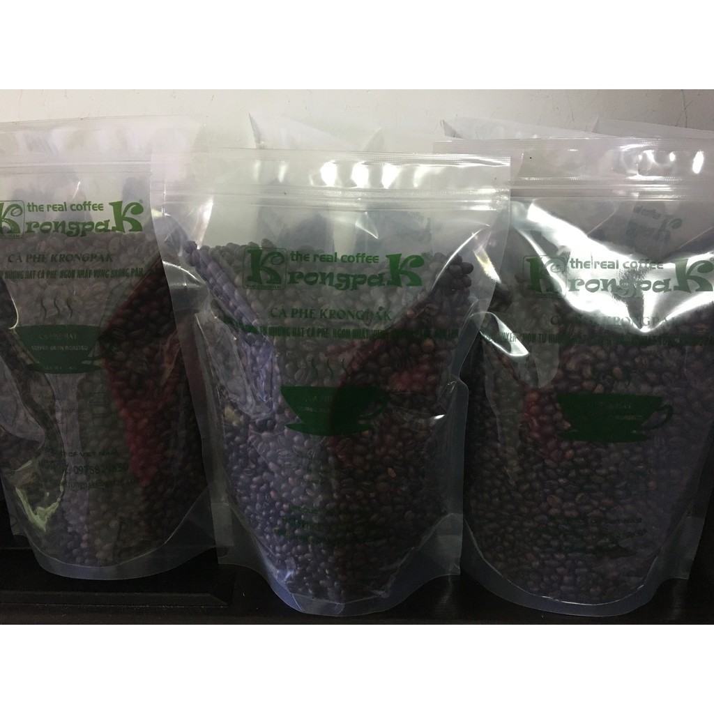 1KG CÀ PHÊ HẠT CULI ROBUSTA PHA MÁY (SỈ LẺ) (NHÀ LÀM - NGON - SẠCH - CHẤT LƯỢNG