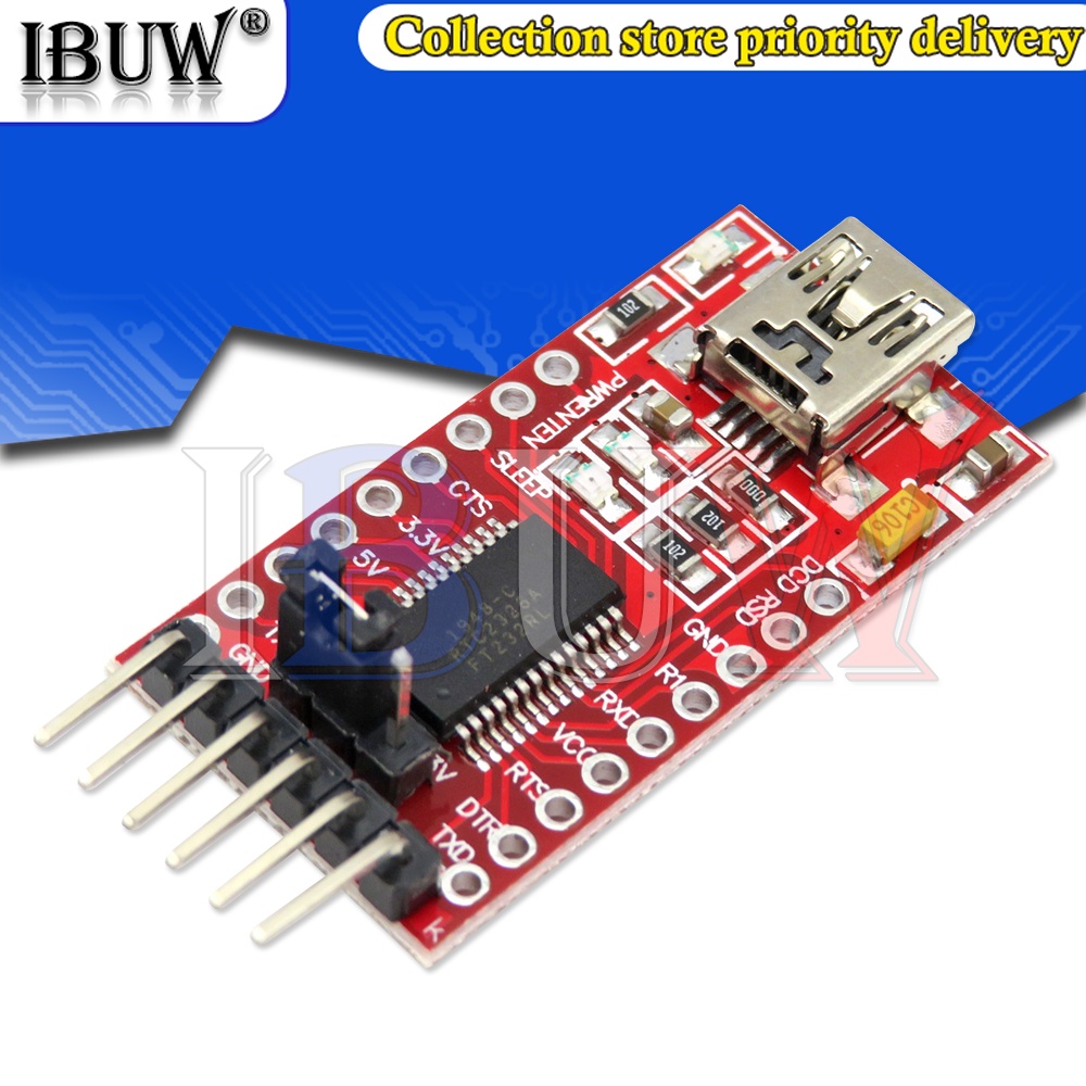 1 Mô Đun Chuyển Đổi FT232RL FTDI USB 3.3V 5.5V Sang TTL Serial FT232 Mini Port Mini Port