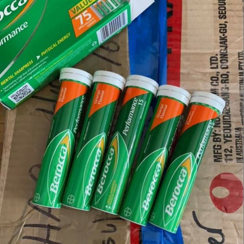 Viên sủi tăng sức đề kháng Berocca Úc lọ 15V