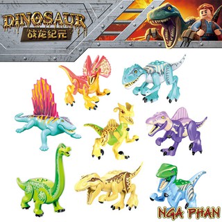 Bộ 8 Khủng Long Nhiều Chủng Loài Siêu Đẹp Đồ Chơi Xếp Hình Lắp Ráp YG