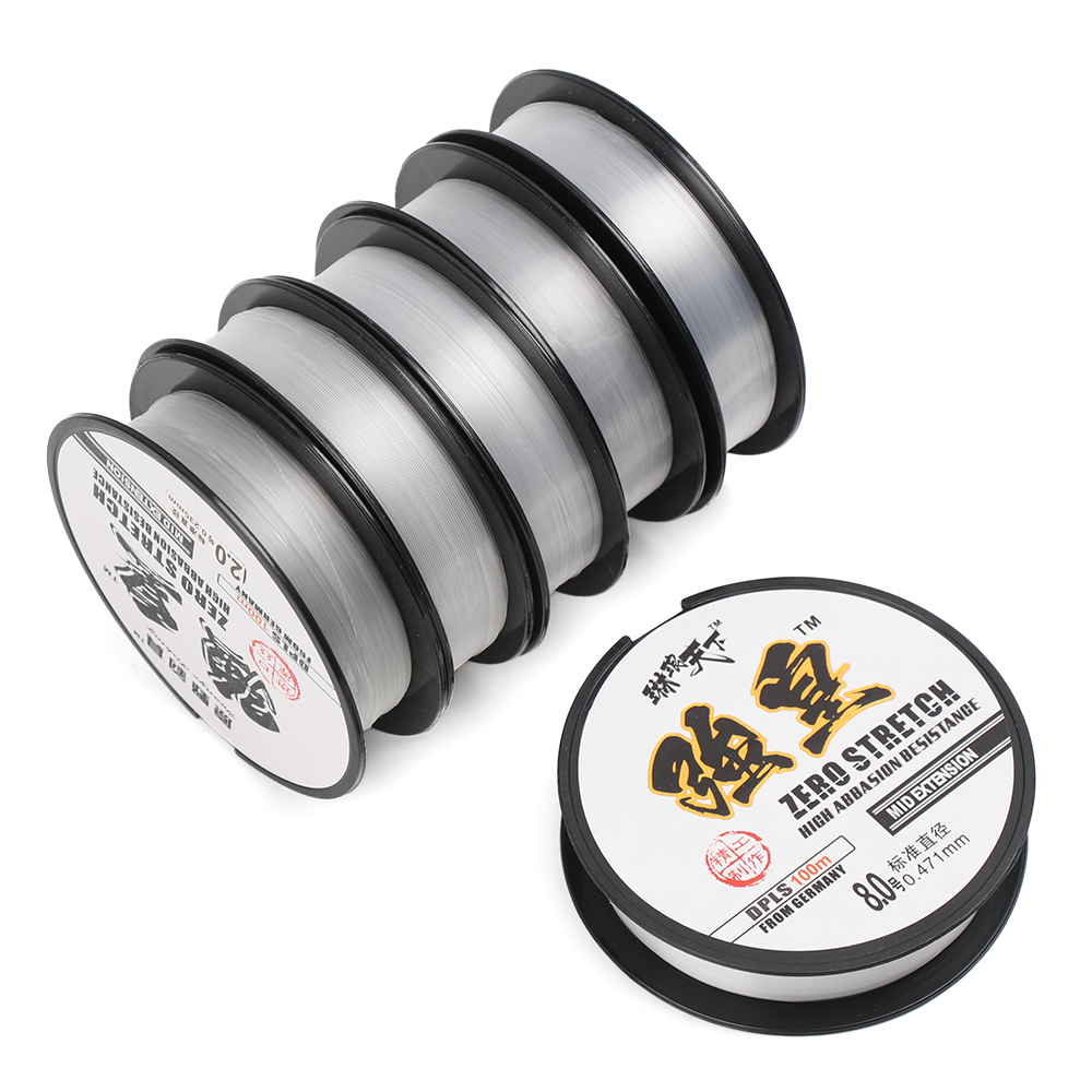 Cuộn Dây Câu Cá Bằng Sợi Carbon Dài 100M