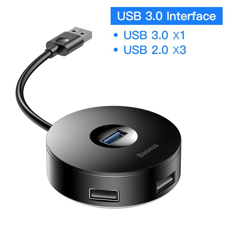 Bộ Chia Nguồn Baseus Dành Cho MacBook Micro USB Với 4 Cổng USB 3.0 Type C