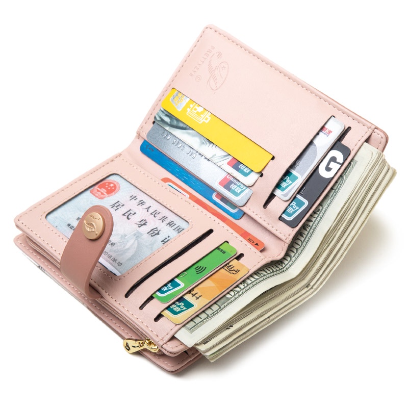 Ví Đựng Tiền Xu Cỡ Vừa In Họa Tiết Xinh Xắn Thời Trang Cho Nữ