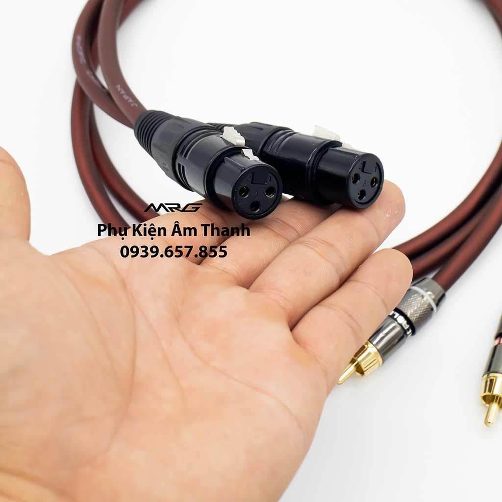 Cặp Dây Canon Cái Ra AV/Hoa Sen, dài 1met-2met-3met-5met-8met-10met, kết nối vang số vào mixer hoặc từ mixer ra vang