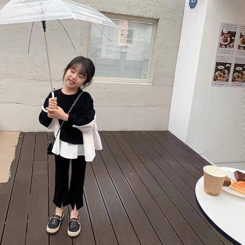 Quần Dài Ống Loe Mỏng Thoải Mái Phong Cách Hàn Quốc Thời Trang Mùa Hè 5 Cho Bé Gái